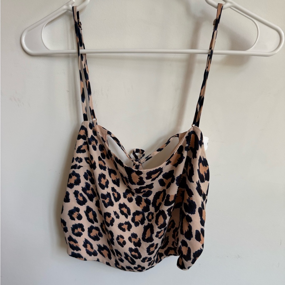 Animal print crop top